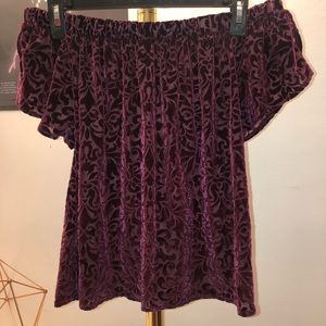 Hollister Off The Shoulder Shirt